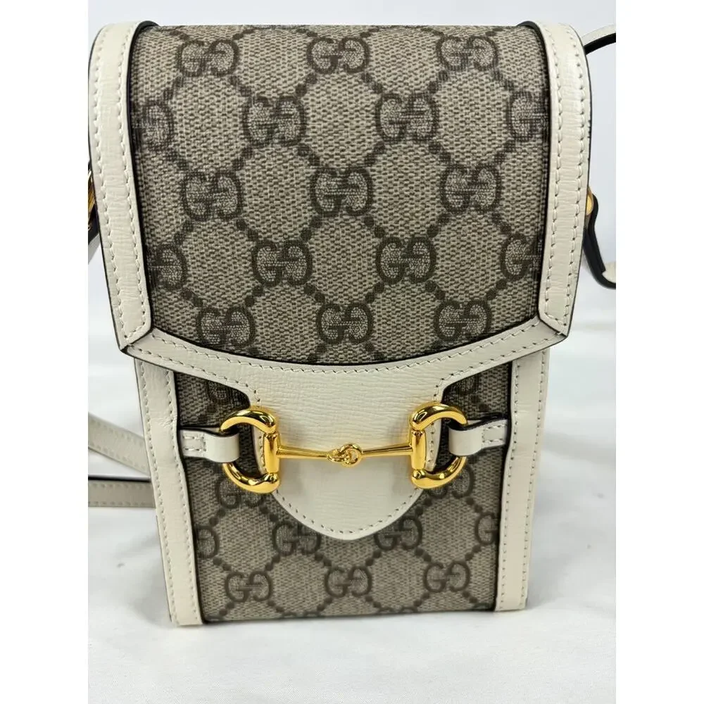 Gucci GG Supreme Horsebit 1955 Mini Vertical Bag SPB-EB-367461